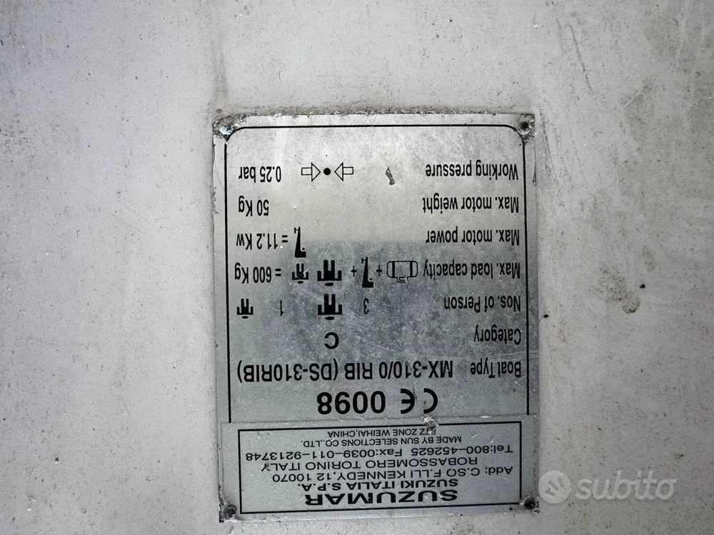 3 gommoni for sale in Roseto degli Abruzzi, Italy, photo 4 of 5