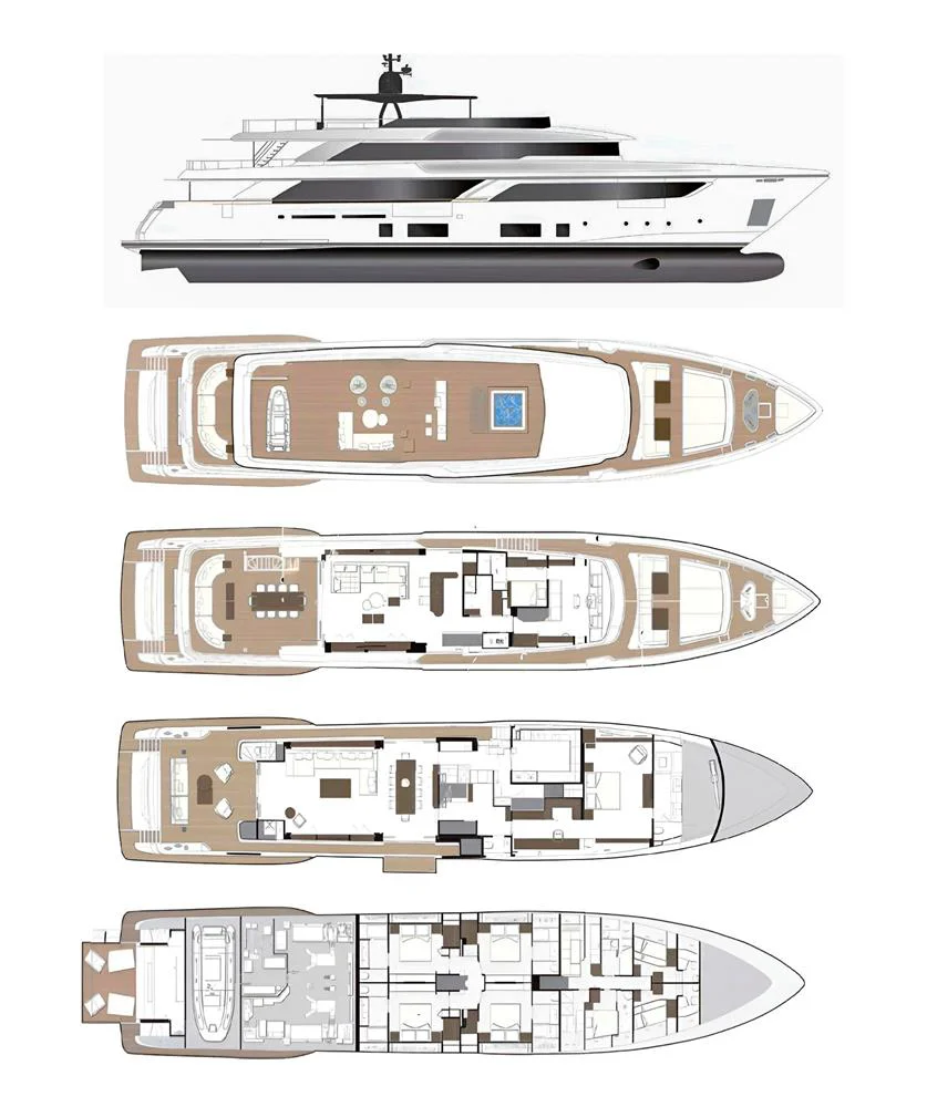 2026 FERRETTI Custom Line Navetta 42 for sale in San Remo, Italy, photo 2 of 5