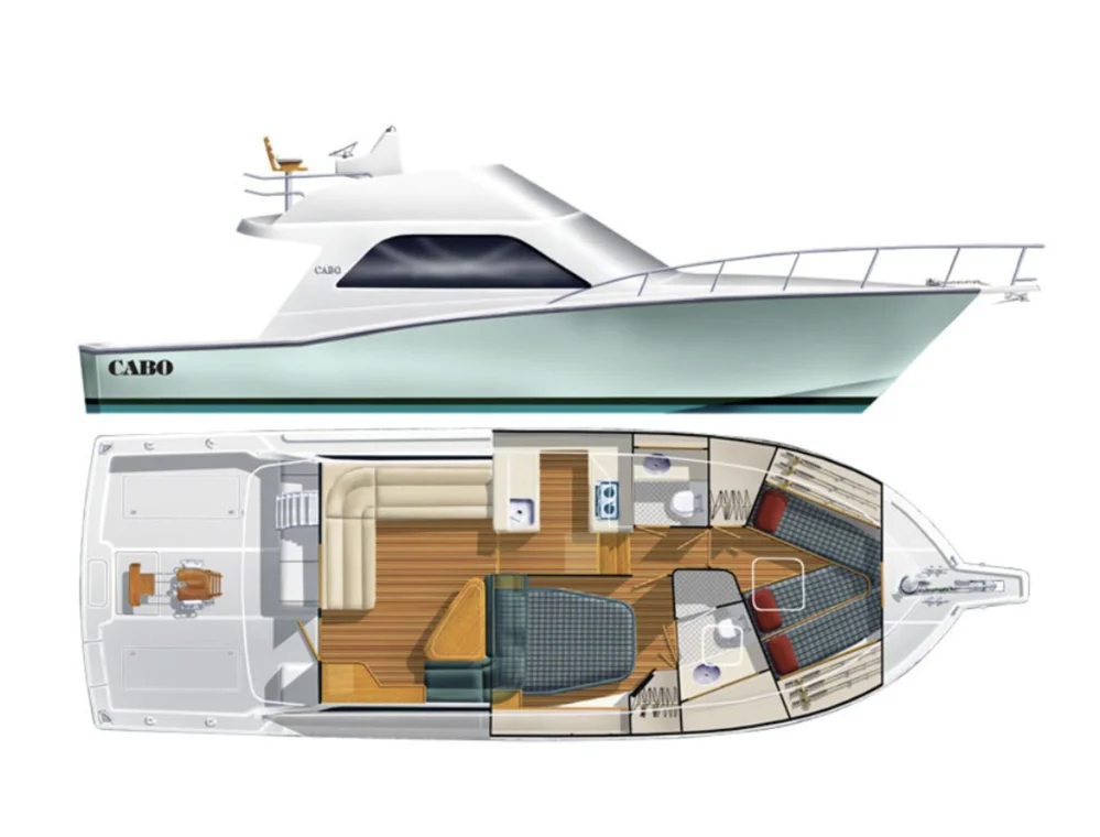2007 Cabo Yachts 43 Flybridge for sale in Olbia, Italy, photo 5 of 5