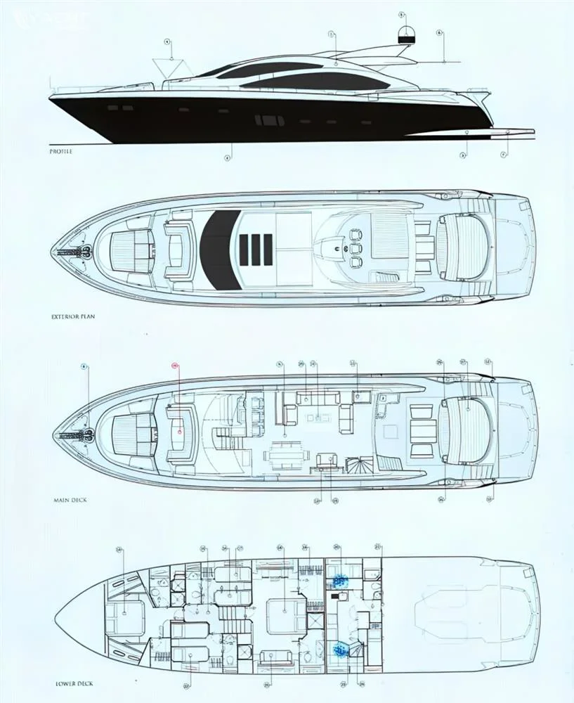 2011 SUNSEEKER Predator 84 for sale in Saint-Tropez, France, photo 2 of 5