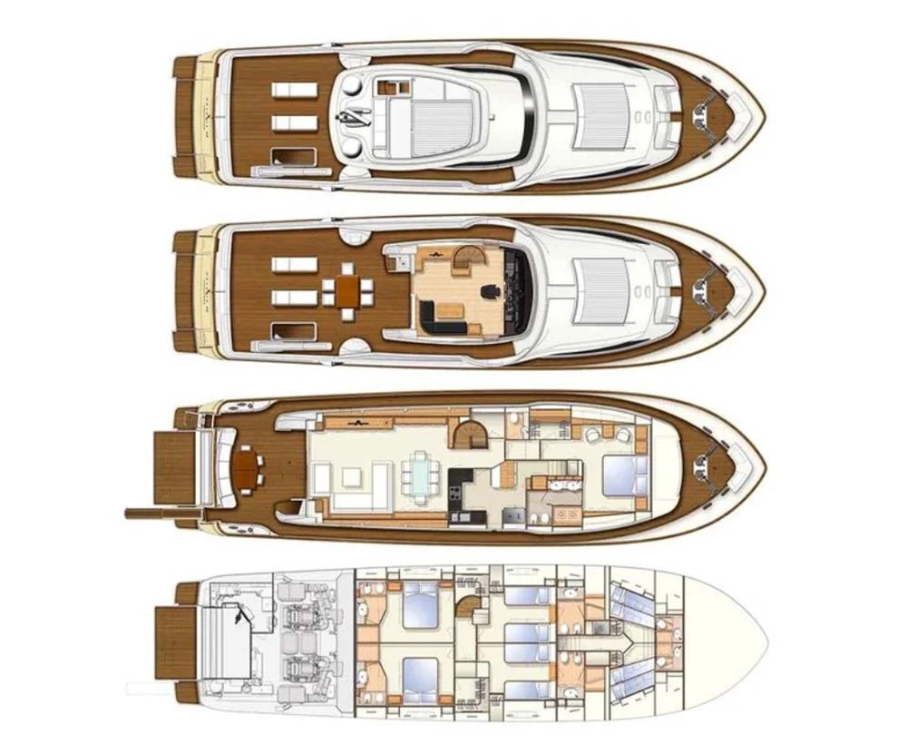 2013 FERRETTI Custom Line Navetta 26 Crescendo for sale in Antibes, France, photo 3 of 5