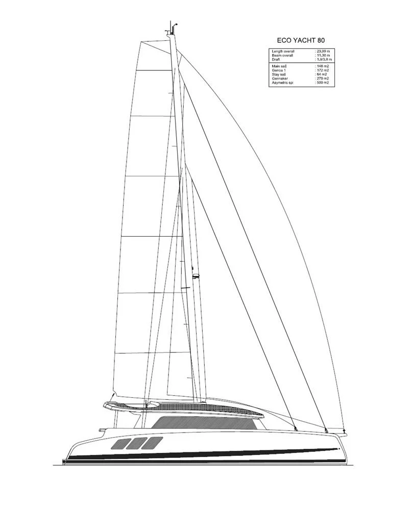 2027 Pajot Yachts Catamaran Pajot Eco Yacht 80 Catamaran for sale in Pisa, Italy, photo 2 of 5