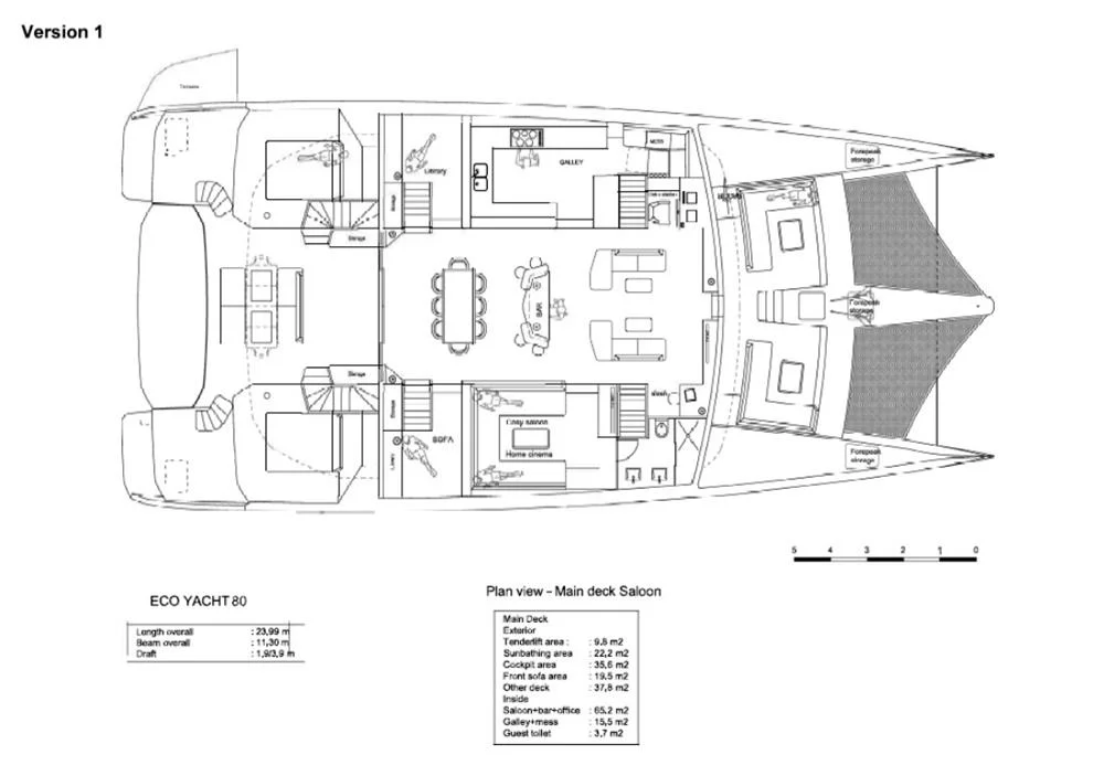 2027 Pajot Yachts Catamaran Pajot Eco Yacht 80 Catamaran for sale in Pisa, Italy, photo 3 of 5