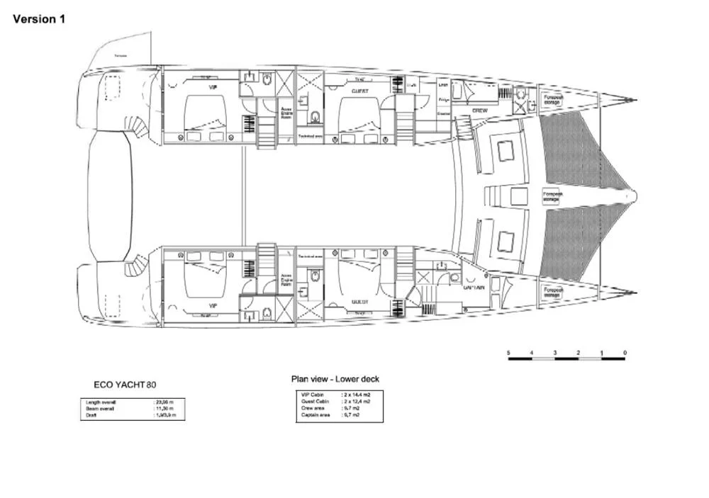2027 Pajot Yachts Catamaran Pajot Eco Yacht 80 Catamaran for sale in Pisa, Italy, photo 4 of 5